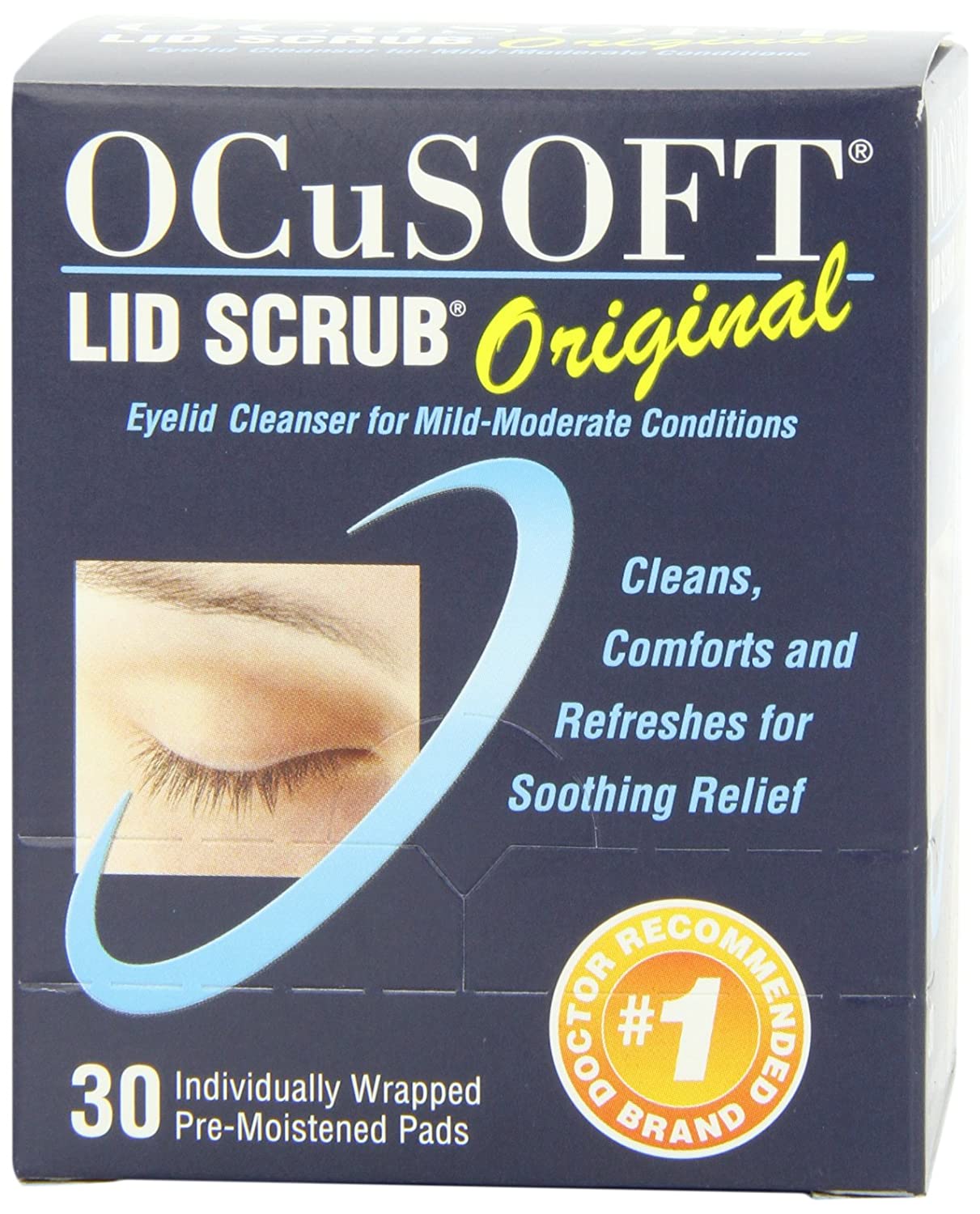 OCuSOFT Lid Scrub Original Pre-Moistened Pads 30 Count